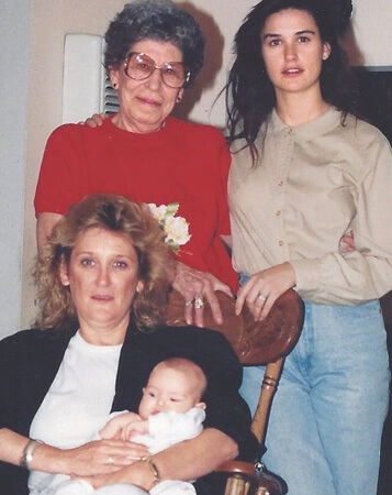 Charles Harmon's ex-wife Virginia King, daughter Demi Moore and granddaughter